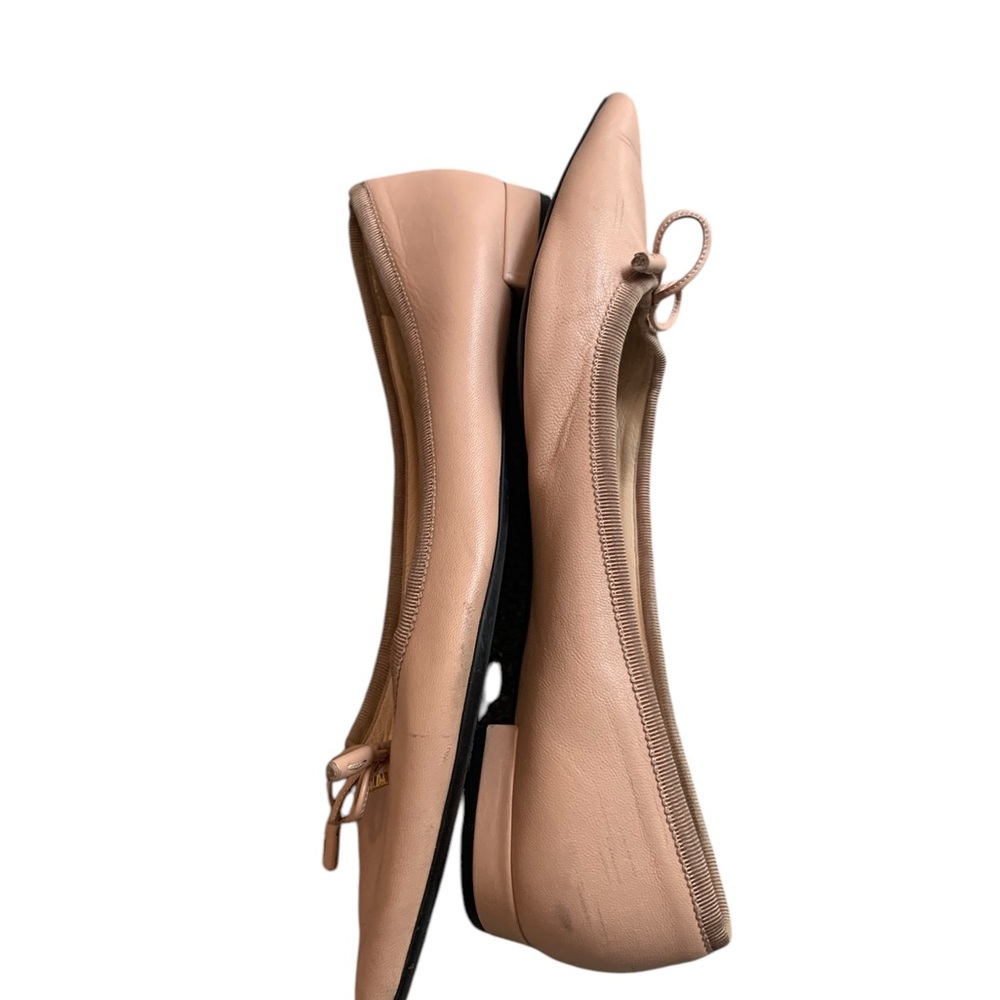 Prada light pink leather pointed ballet flats size 40 (9) - Picture 8 of 11